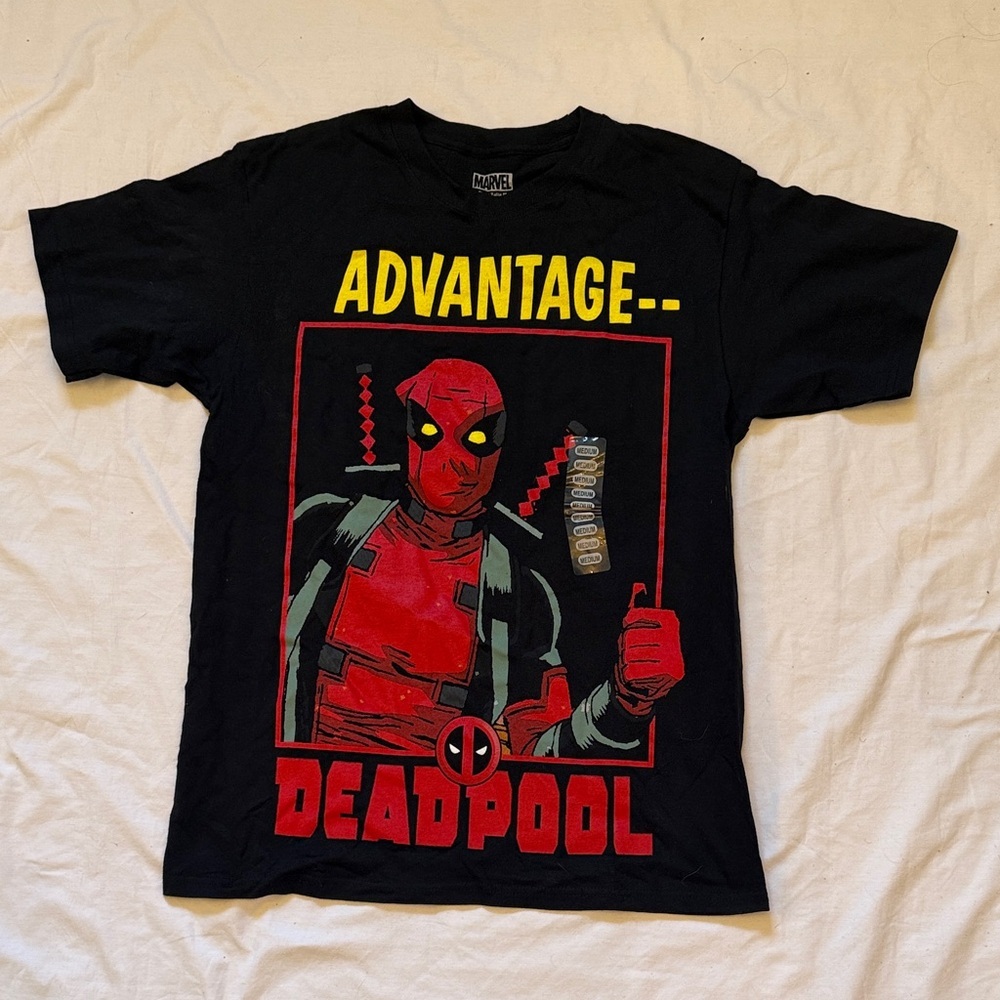 Marvel Deadpool Black and Red Tee